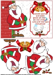 Honest Santa Ive been good decoupage