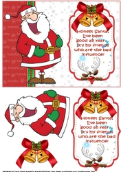 Honest Santa Ive been good quick card