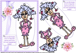Stella and her birthday quick card