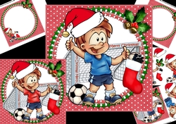 7x7 Christmas football boy mini kit