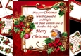 8x8 peaceful and bright Christmas choice of verses mini kit