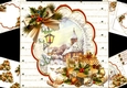 8x8 Vintage Christmas scene 2 mini kit