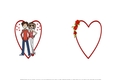 Love is Valentine or anniversary insert