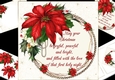 8x8 Christmas verse with beautiful poinsettia mini kit