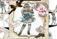 8x8 Steampunk style birthday wishes 4 mini kit