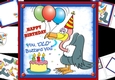 8x8 happy birthday you old buzzard mini kit