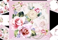 8x8 Shabby chic roses mini kit