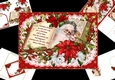 Vintage Santa open book scene mini kit 