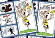 8x8 He loves his soccer birthday/fathers day mini kit