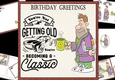 8x8 Classic male birthday greetings 2 mini kit