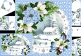 Christmas church with flowers 2 8x8 & A5 mini kit