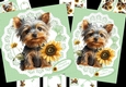 Yorkshire terrier wishes 7x7 & A5 mini kit