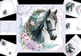7x7 Beautiful horse silver mini kit