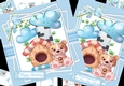 Cute puppy sending lots of wishes 2, 7x7 & A5 mini kit