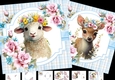 7x7 baby lamb and baby deer mini kit
