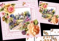8x8 Country cottage choice of two scenes mini kit