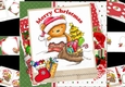 8x8 Santa ted goes down the chimney mini kit