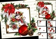 8x8 Snowman scene choice of two mini kit