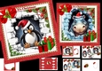 7x7 Christmas is bursting out all over penguin and Hippo choice of two mini kit