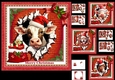 7x7 Christmas is bursting out all over the farmyard choice of four mini kit