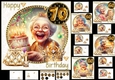 7x7 Golden oldies ladies birthday any age choice of five mini kit