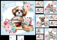 7x7 Dogs with books ladies choice of four mini kit