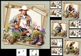 7x7 The love of gardening male birthday/fathers day choice of four mini kit