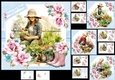 7x7 The love of gardening female birthday/mothers day choice of four mini kit