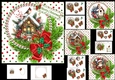 6x6 Beautiful Christmas Robin 2 choice of four mini kit