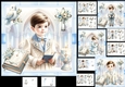 7x7 First communion/confirmation boys choice of four mini kit