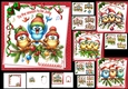 6x6 Christmas birds of joy choice of four mini kit 2