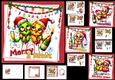 6x6 Christmas birds of joy choice of four mini kit 3