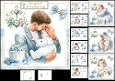 7x7 Christening baby boy choice of four mini kit