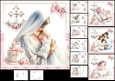7x7 Christening baby girl choice of four mini kit
