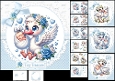 7x7 Stork delivery baby boy choice of four mini kit