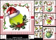 7x7 Tennis Christmas choice of four mini kit