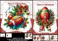 Christmas Rugby choice of 7x7 & A5 mini kit temp