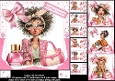 7x7 Quirky birthday girl choice of four mini kit