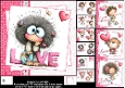 7x7 Quirky valentine choice of four mini kit