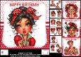 7x7 Birthday fun choice of four mini kit