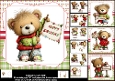 7x7 Spring Teddy birthday wishes choice of four mini kit
