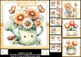 7x7 whimsical spring floral wishes choice of four mini kit