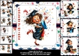 7x7 Fun graduation girl choice of four mini kit