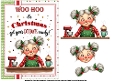 A5 Christmas fat pants decoupage sheet
