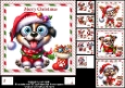 7x7 Cute puppy Christmas wishes choice of four mini kit