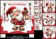 7x7 Santa Christmas wishes choice of four mini kit