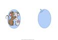 Blue Christmas Mice Love Insert