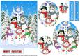 A Pile of Snowmen Oval Pyramid