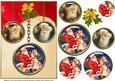 Vintage Santa Medallions 2