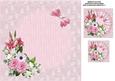 8x8 Pink Floral Spray Insert Plate